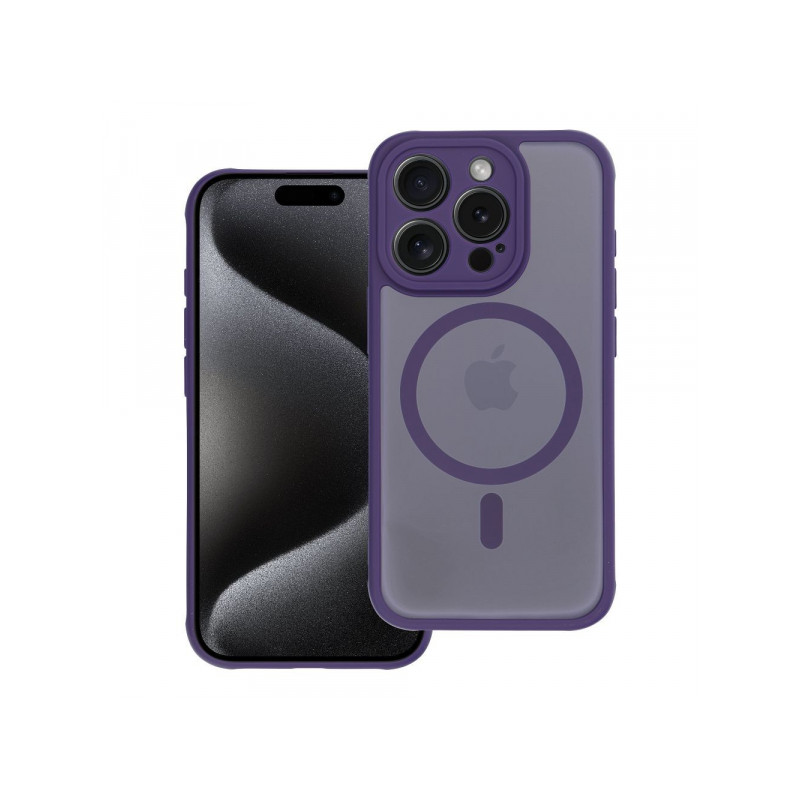 Nutitelefoni tagakaas Õun iPhone 11 Täismatt salv Läbipaistev, Violetne