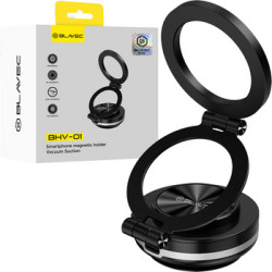 Viedtālruņa turētājs automašīnai Car holder BHV-01 electric, vacuum, magnetic Melna