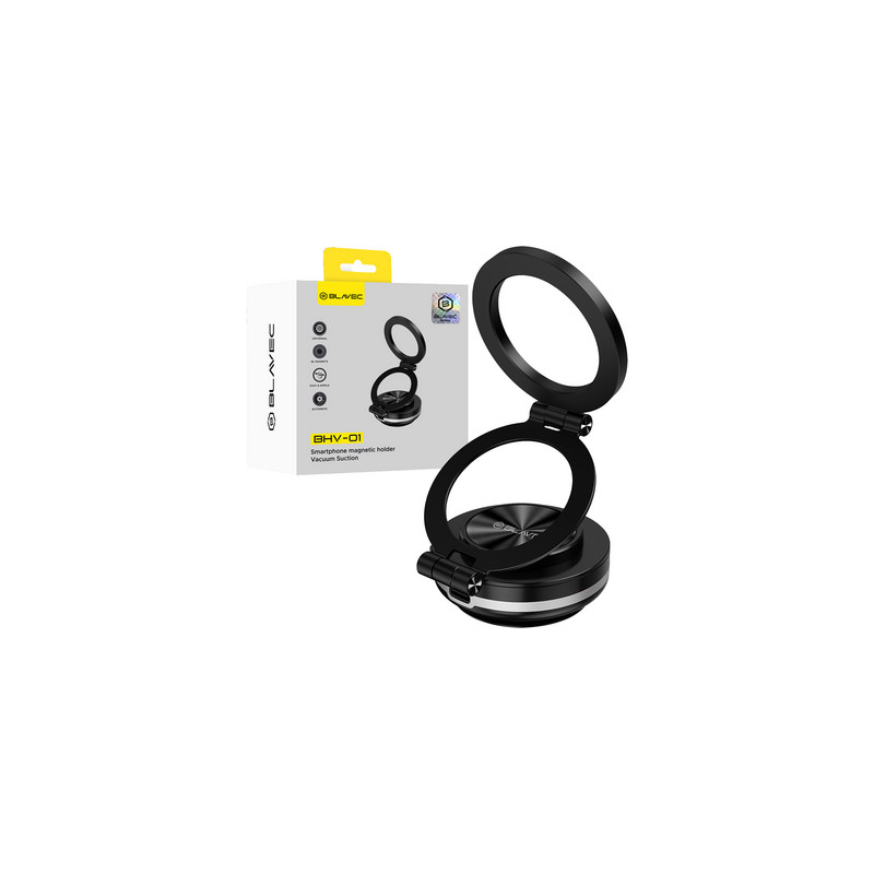 Nutitelefoni hoidik autole Car holder BHV-01 electric, vacuum, magnetic Must