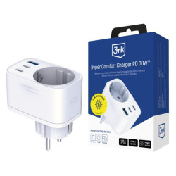 Toiteadapter Comfort Charger GaN 30W QC PD PPS 2C1A1S Valge