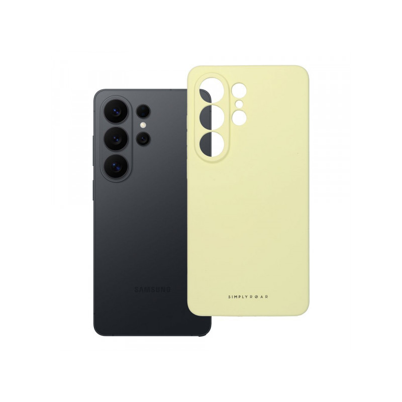 Nutitelefoni tagakaas Samsung Galaxy S26 Ultra Pilve nahk Kollane