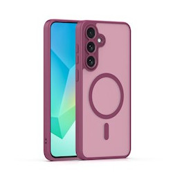 Viedtālruņa aizmugurējais vāciņš Samsung Galaxy S25 Full matte mag Burgundijas
