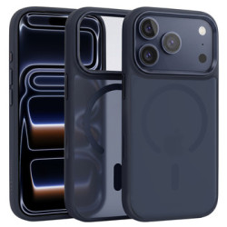 Viedtālruņa aizmugurējais vāciņš Apple iPhone 17 Pro Cloudy Case with Metal Camera Frame Zila