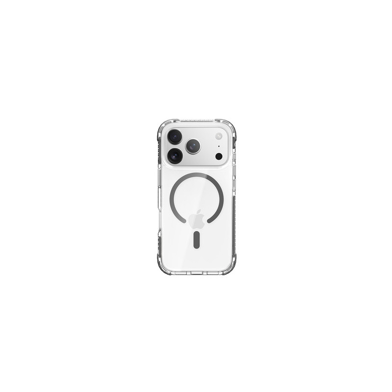 Nutitelefoni tagakaas Õun iPhone 17 Pro Max Rock Crystal Clear Magnetic Must, Läbipaistev