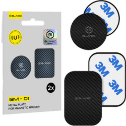 Magnet Metal plate for magnetic holder BM-01 set of 2 pieces round Must