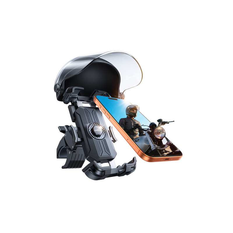 Nutitelefoni hoidik jalgrattale/mootorrattale JR-ZS526 Bike Holder with Sun Visor Automatic Must