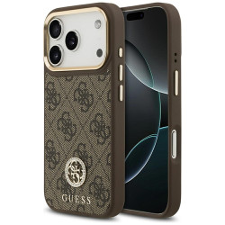 Viedtālruņa aizmugurējais vāciņš Apple iPhone 17 Pro 4G Strass Logo Mag Brūna