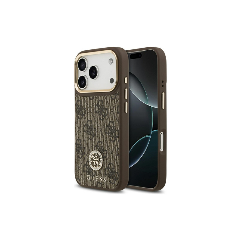 Nutitelefoni tagakaas Õun iPhone 17 Pro 4G Strass Logo Mag Pruun