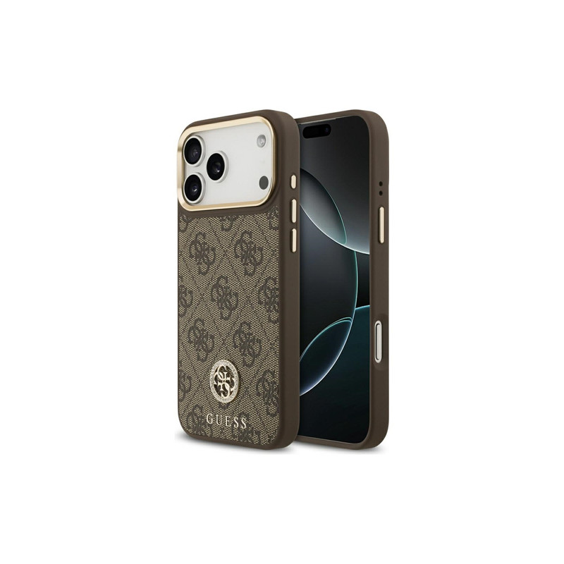 Nutitelefoni tagakaas Õun iPhone 17 Pro Max 4G Strass Logo Mag Pruun
