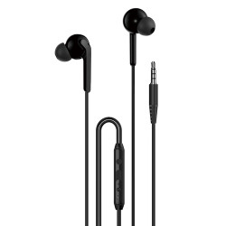 Austiņas ar vadu X3+ in-ear headphones, wired, 3.5mm Melna