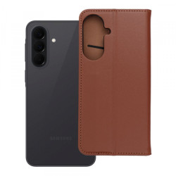 Viedtālruņa atveramais maciņš Samsung Galaxy A37 Leather Book Brūna
