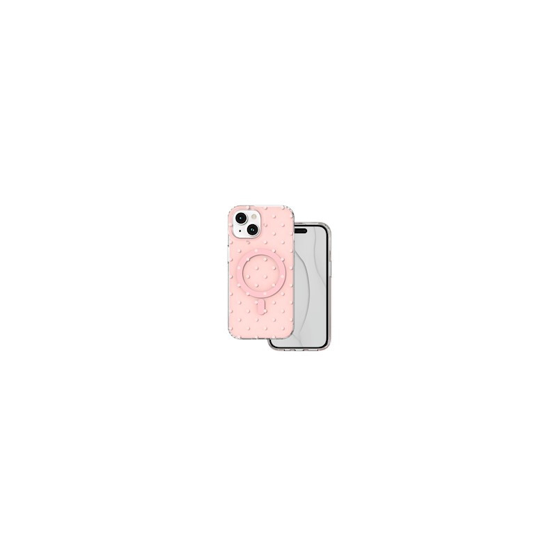 Nutitelefoni tagakaas Õun Iphone 15 Bubble Dots Mag Virsik