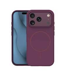Nutitelefoni tagakaas Õun iPhone 18 Pro Õhuke Mag Tumepunane