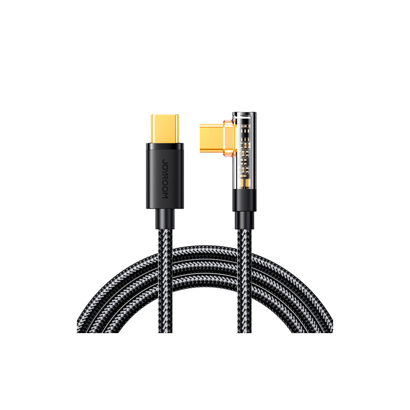 Kaabel Gaming Cable S-CC100A6 USB-C (angled) / USB-C (straight) 100W 1.2m Must