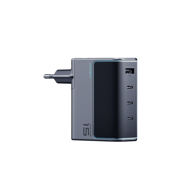 Toiteadapter 140W GaN 3x USB-C + USB-A Wall Charger AD1404UEU Hall