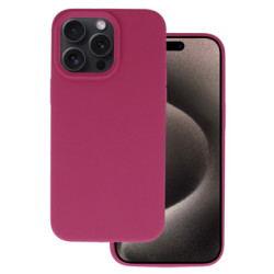 Nutitelefoni tagakaas Õun iPhone 15 Pro Silicone Lite Punakaspruun