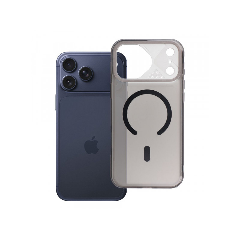 Nutitelefoni tagakaas Õun iPhone 18 Pro Aurora Mag Must