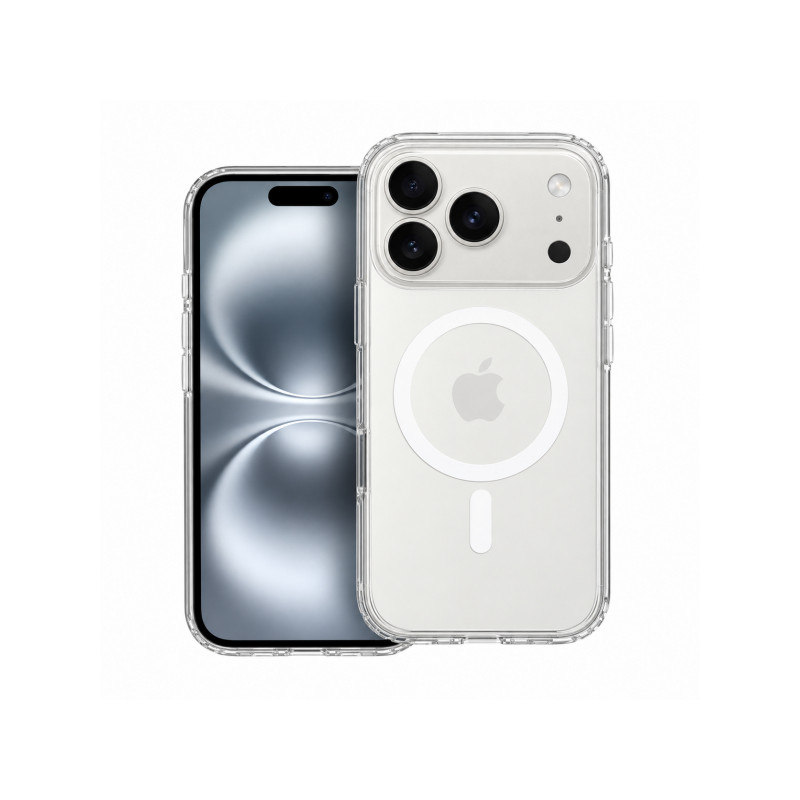 Nutitelefoni tagakaas Õun iPhone 17 Pro Max 2.0MM Thick Clear Mag Läbipaistev