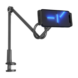 Nutiseadme lauaalus Long Flexible Phone and Tablet Holder Black (WTHBK5) Must