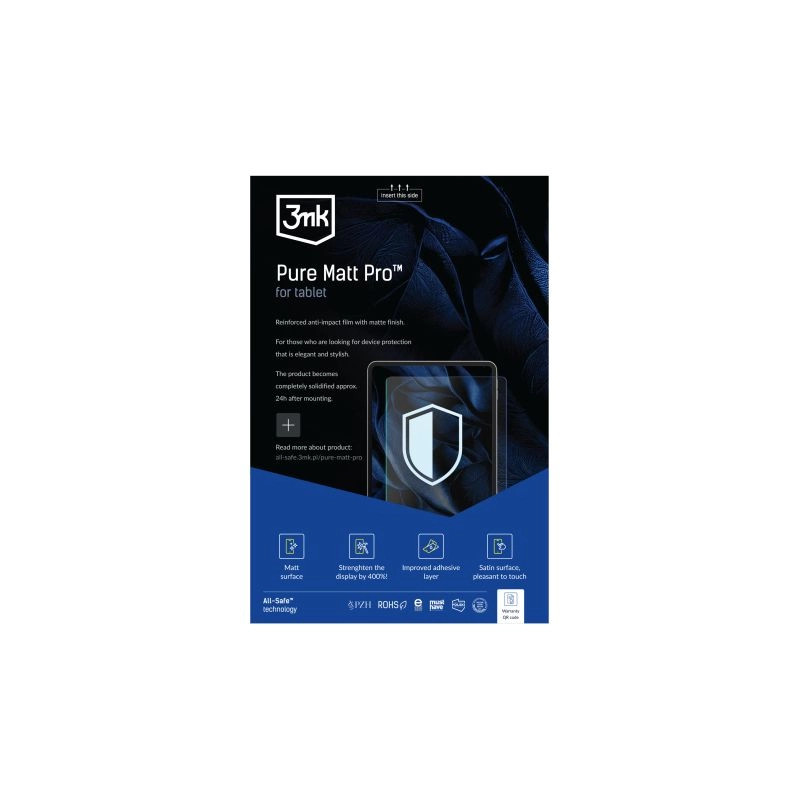 Planšetdatora aizsargplēve Universāls Pure Matt Pro Tablet Full Wet Fitting