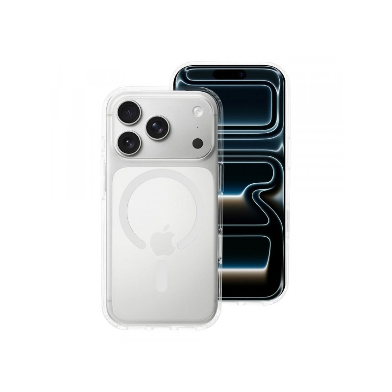 Nutitelefoni tagakaas Õun iPhone 18 Pro Max Clear Hybrid Premium Mag Läbipaistev