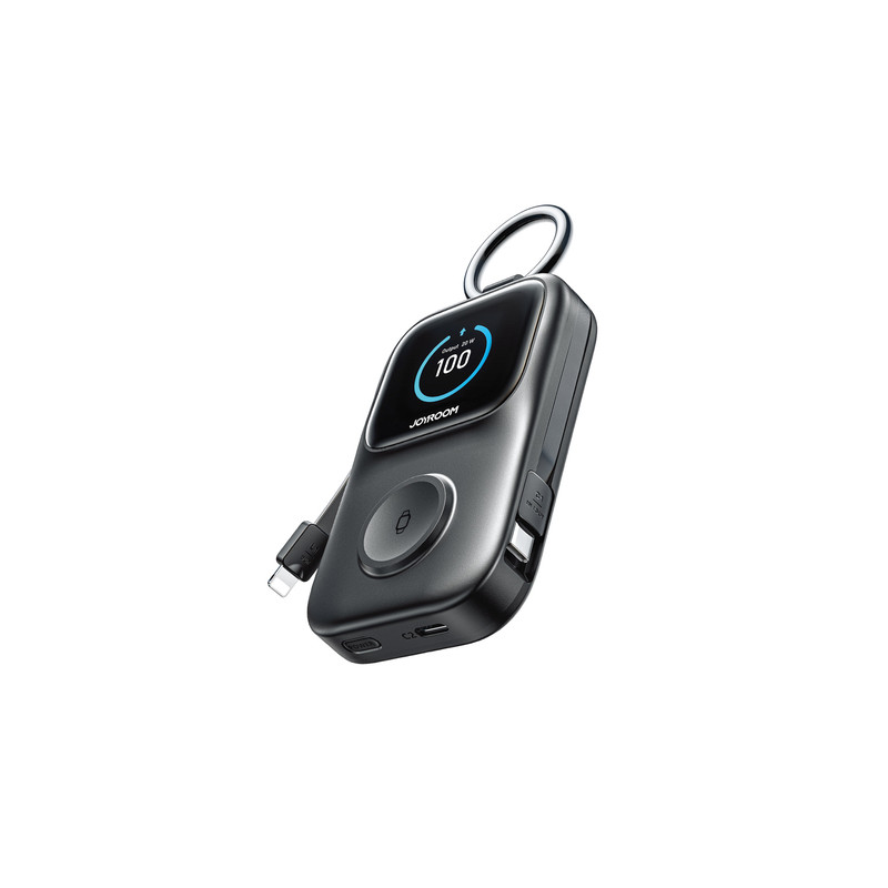 Väline aku JRW19 5000mAh Powerbank with 5W Wireless Watch Must