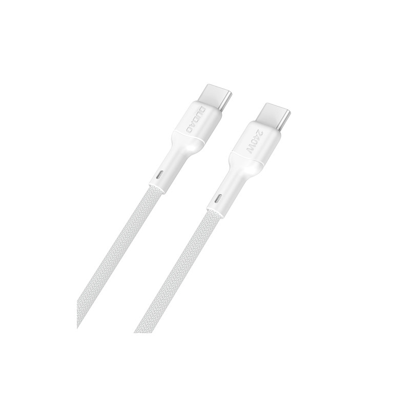 Kaabel Dudao L9C Max 240W PD USB-C - USB-C 2m Valge