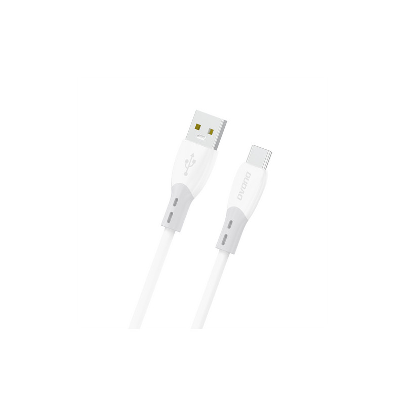 Kaabel L25ST 5A USB-A - USB-C Cable with Soft Silicone Braid 1 m Valge