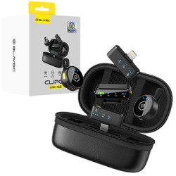 Juhtmevabad mikrofonid Microphones x 2 MK-02 ClipGo Combo: Type C, Lightning, BT (LMMK02-B) Must