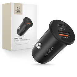 Autolaadija CC02 35W Car Charger 2-Port USB-C / USB-A Must