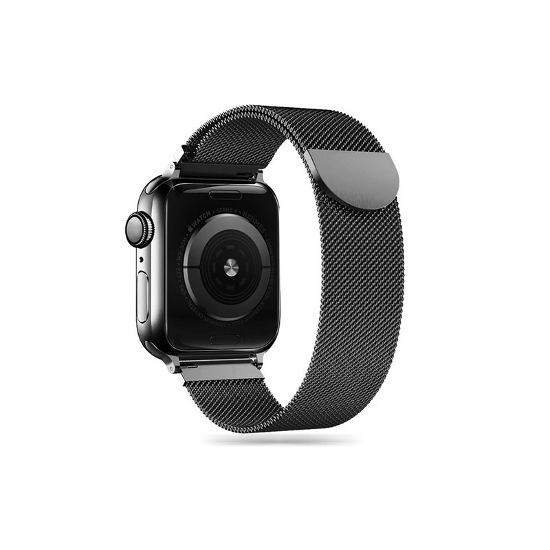 Viedpulksteņa siksniņa MilaneseBand Apple Watch 38 / 40 / 41 mm Melna