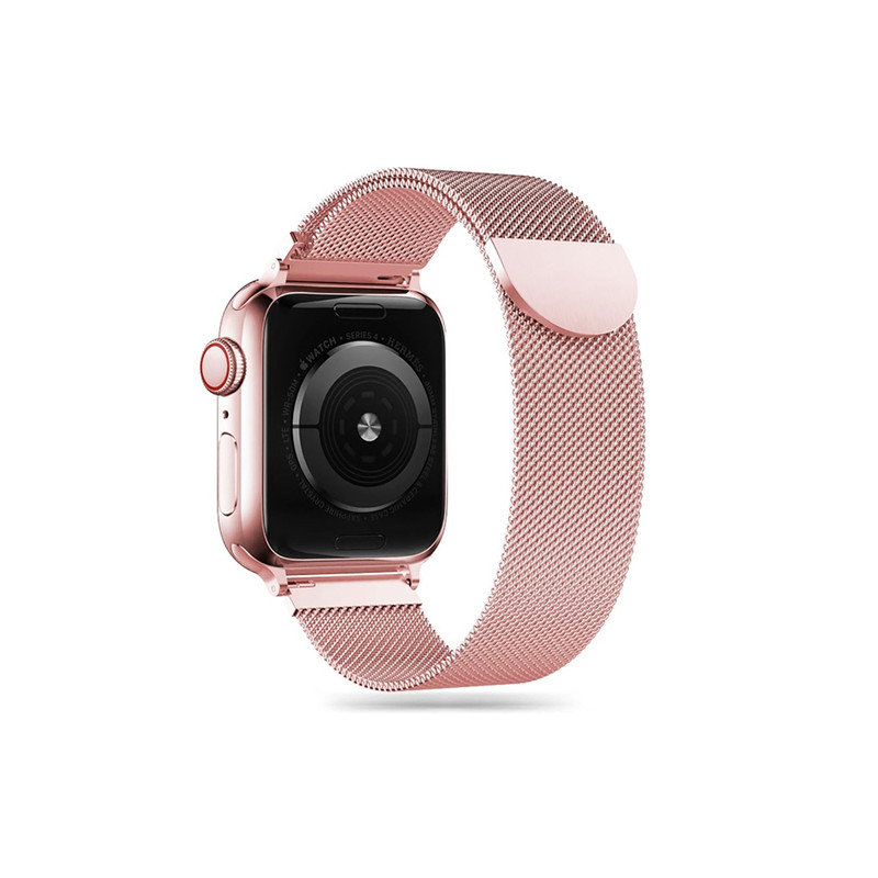 Nutikella rihm MilaneseBand Apple Watch 38 / 40 / 41 mm Roosa