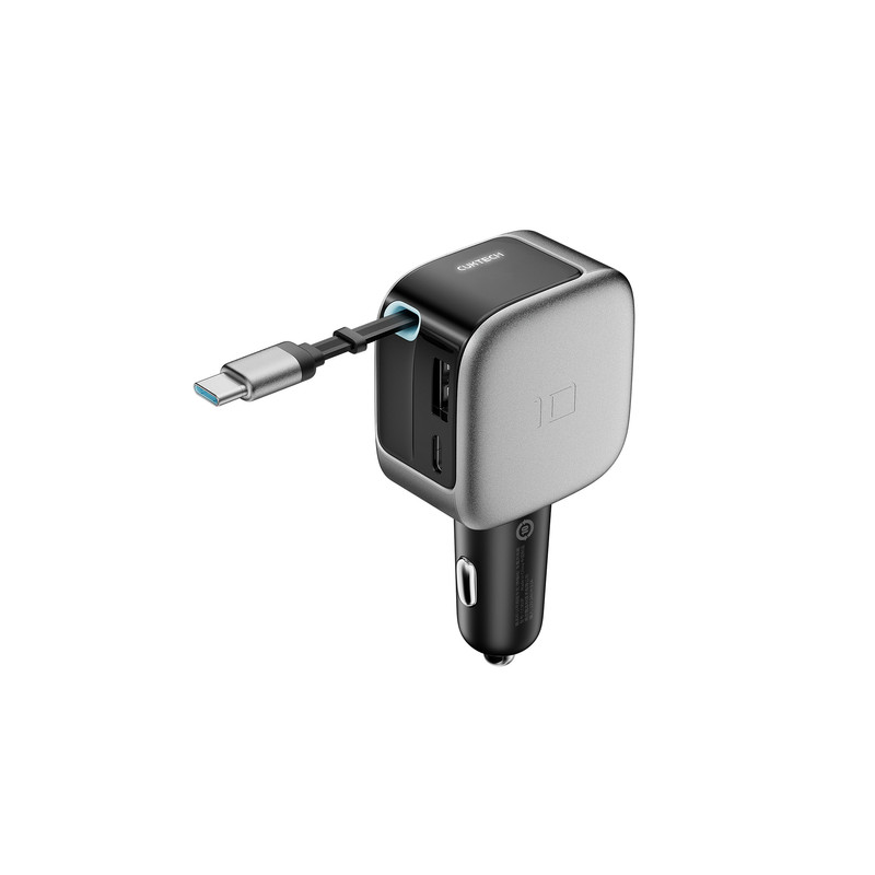 Auto lādētājs CC903P 100W Car Charger Tumši pelēkā