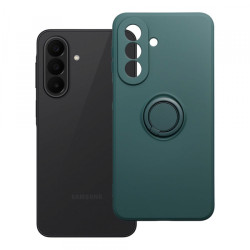 Nutitelefoni tagakaas Samsung Galaxy A27 Silikoonist rõngasümbris Tumeroheline