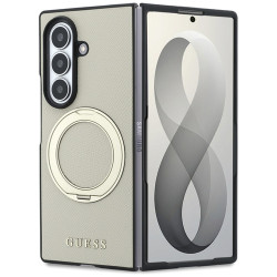Nutitelefoni tagakaas Samsung Galaxy Z Fold 8 Ultra Magnetic Ring Stand Grained Classic Beež