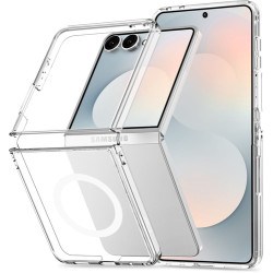 Viedtālruņa aizmugurējais vāciņš Samsung Galaxy Z Flip 8 Clear mag cover Caurspīdīga