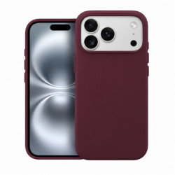 Nutitelefoni tagakaas Õun iPhone 18 Pro Max Silicone Case Mag MF Burgundia