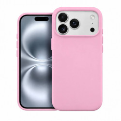 Viedtālruņa aizmugurējais vāciņš Apple iPhone 17 Silicone Case Mag MF Gaiši rozā