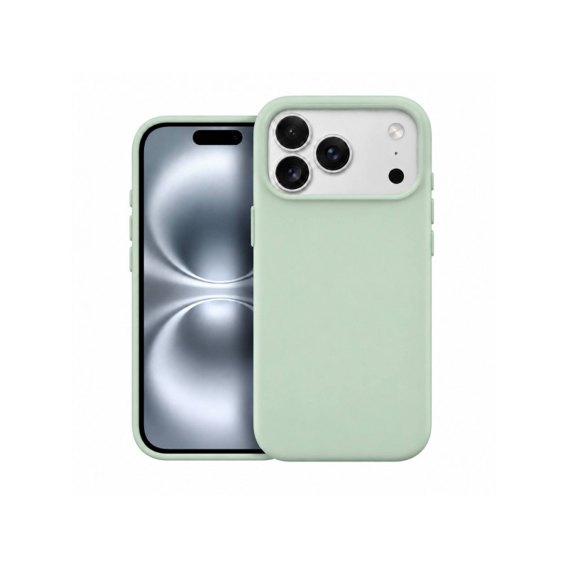 Nutitelefoni tagakaas Õun iPhone 17 Silicone Case Mag MF Heleroheline
