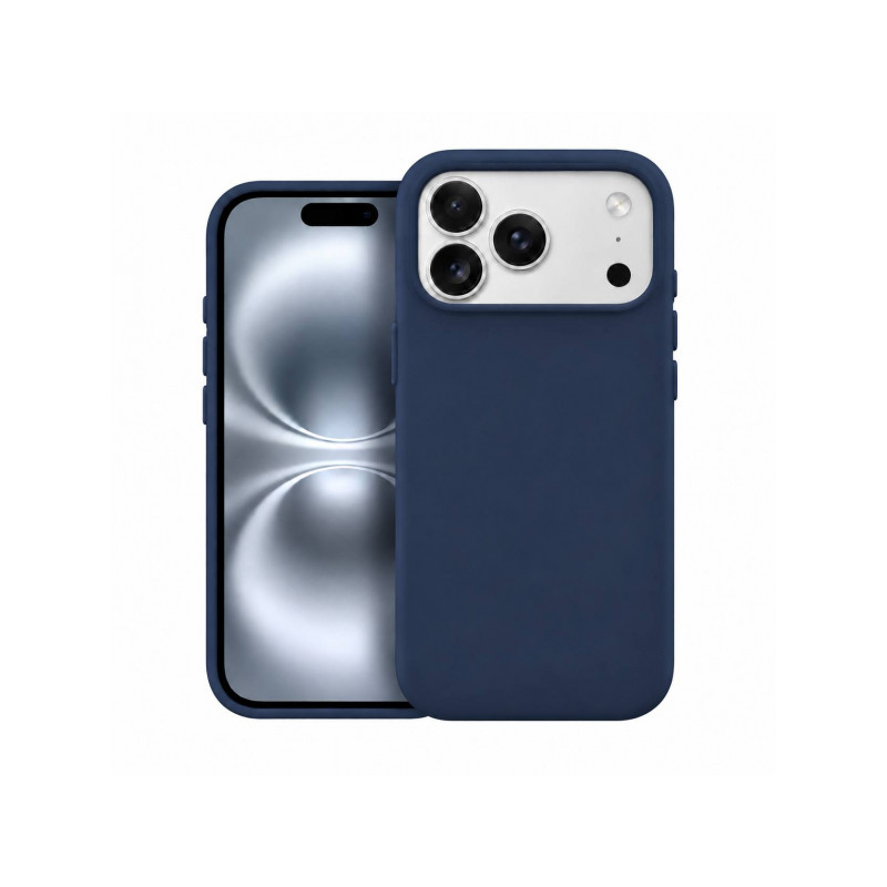 Nutitelefoni tagakaas Õun iPhone 18 Pro Silicone Case Mag MF Tumesinine