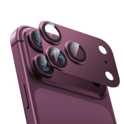 Viedtālruņa kameras aizsargstikls Apple iPhone 18 Pro GIA Dual All-Round Tumši sarkana