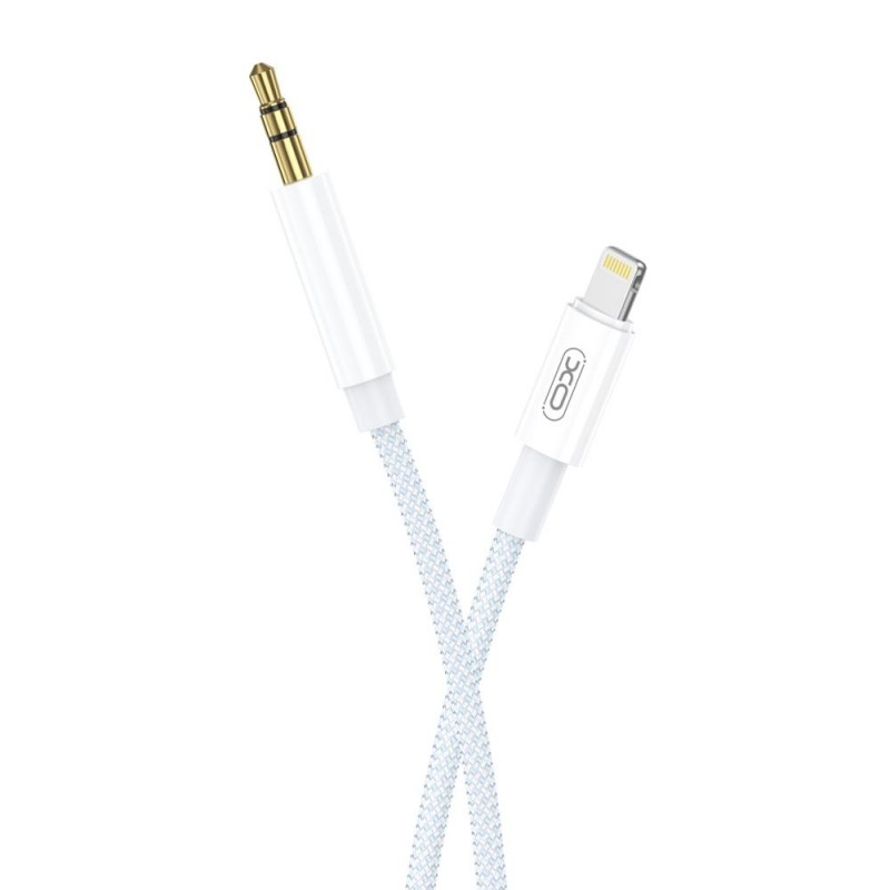 Apple Lightning - jack 3,5mm 1,0 m Balts - zils