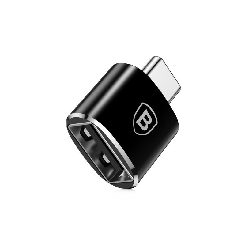 Baseus Adapter USB to USB Type-C Melns