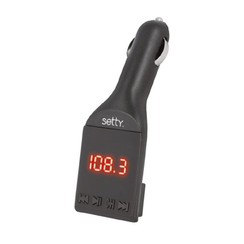 Universal FM Bluetooth transmitter Melns
